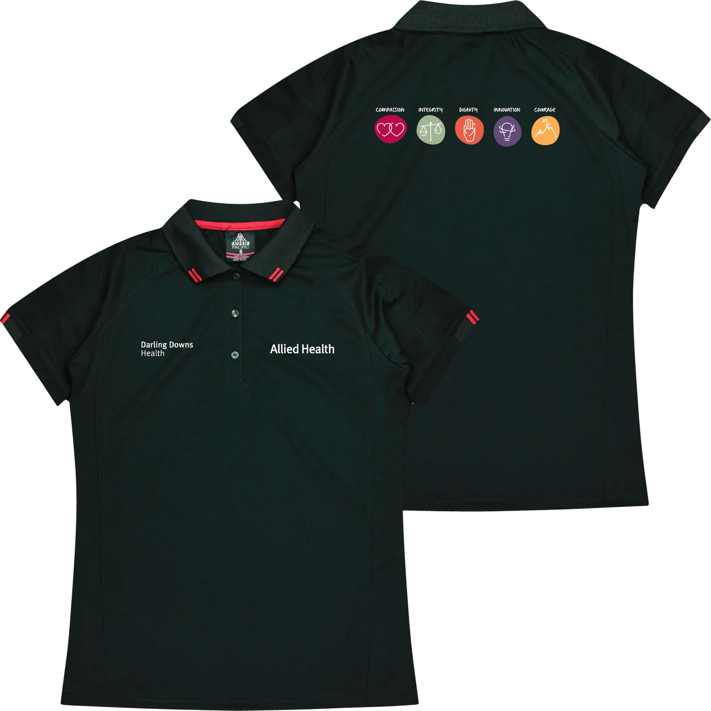Darling Downs Health - Allied Health Ladies Flinders Polo (Size 20-26)