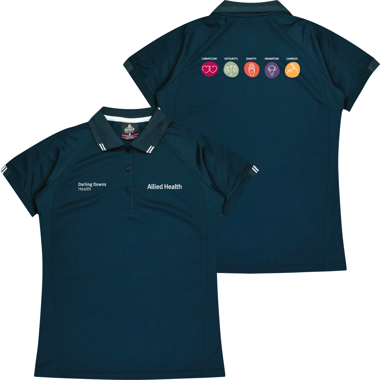 Darling Downs Health - Allied Health Ladies Flinders Polo (Size 6-18)