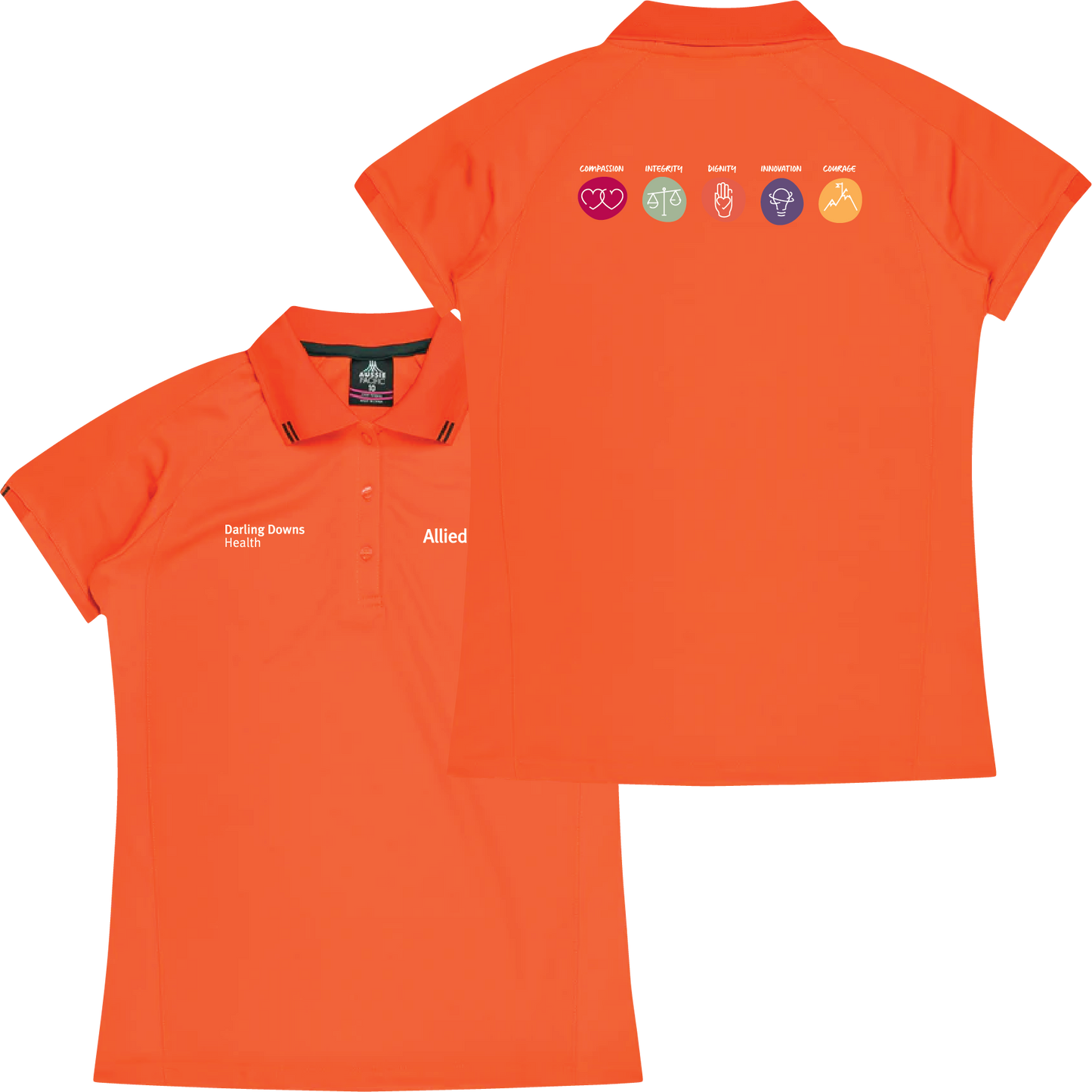 Darling Downs Health - Allied Health Ladies Flinders Polo (Size 6-18)