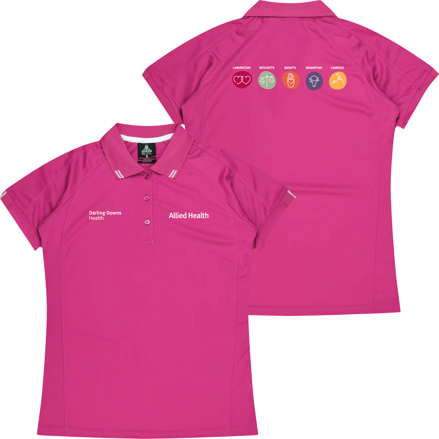 Darling Downs Health - Allied Health Ladies Flinders Polo (Size 6-18)