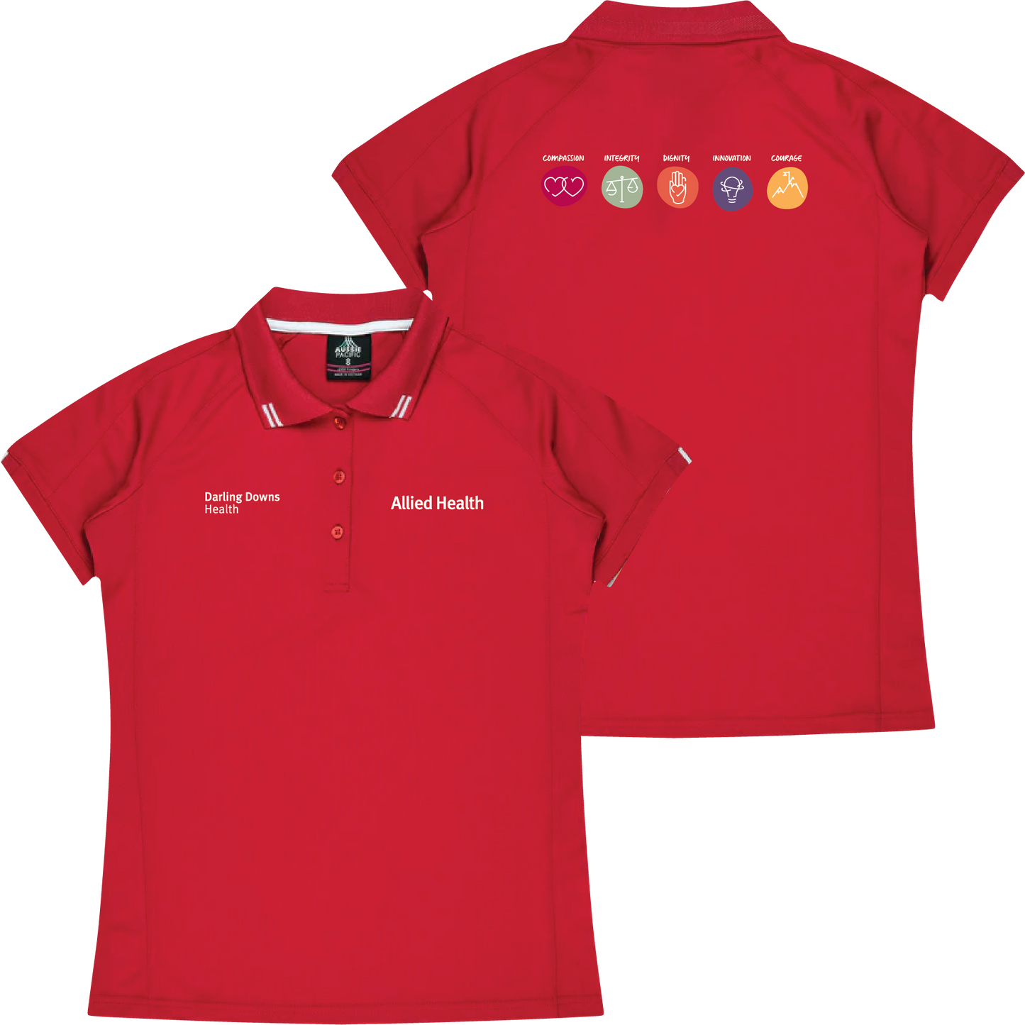 Darling Downs Health - Allied Health Ladies Flinders Polo (Size 6-18)