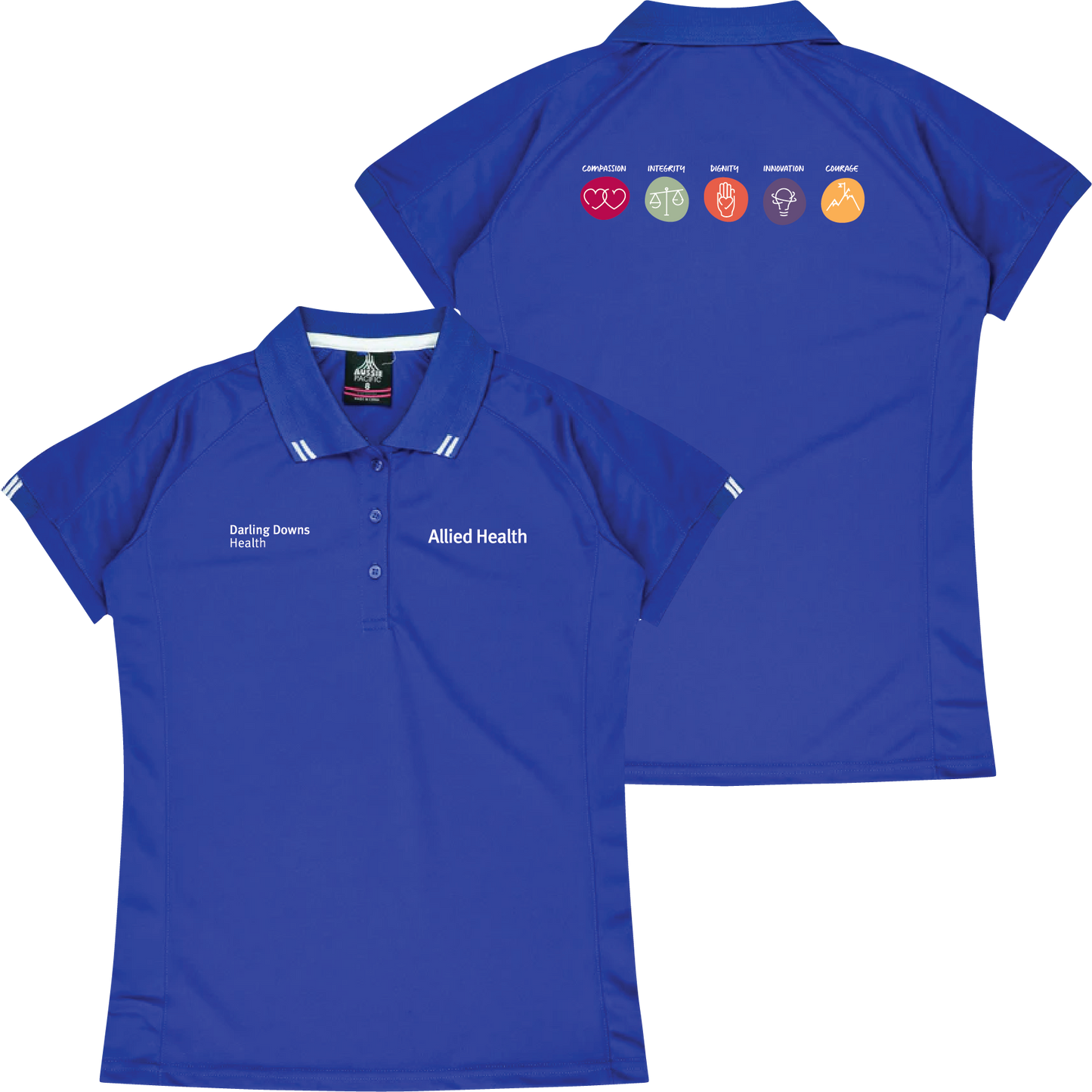Darling Downs Health - Allied Health Ladies Flinders Polo (Size 6-18)