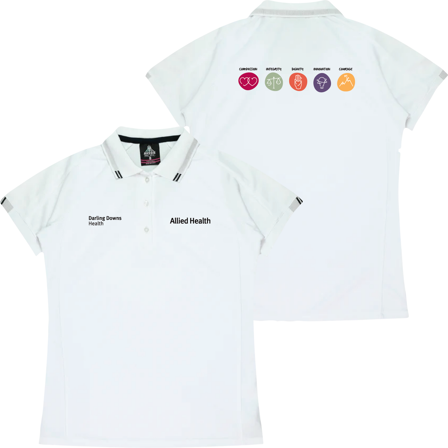 Darling Downs Health - Allied Health Ladies Flinders Polo (Size 6-18)