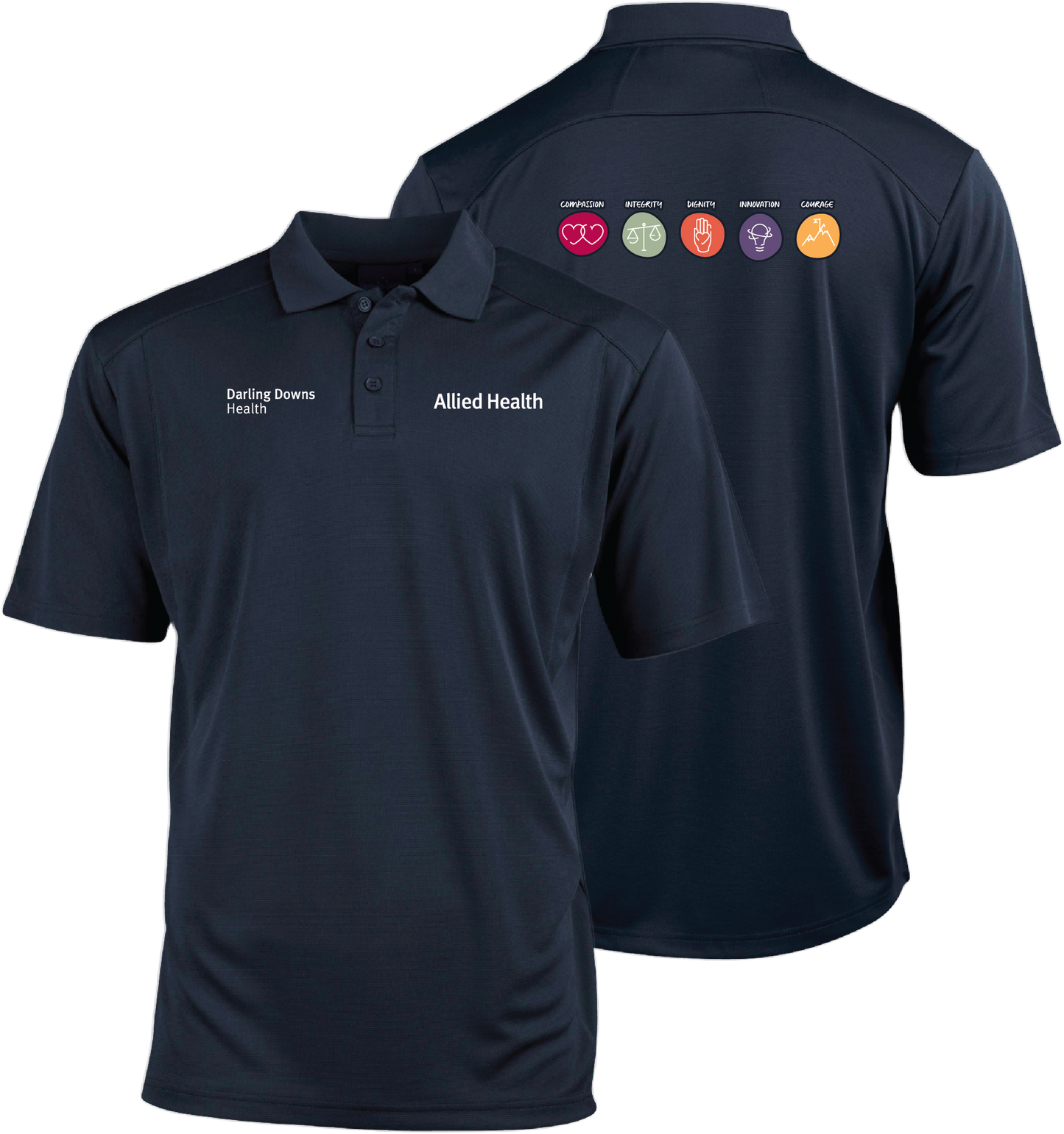 Darling Downs Health - Allied Health Mens Lucky Bamboo Polo