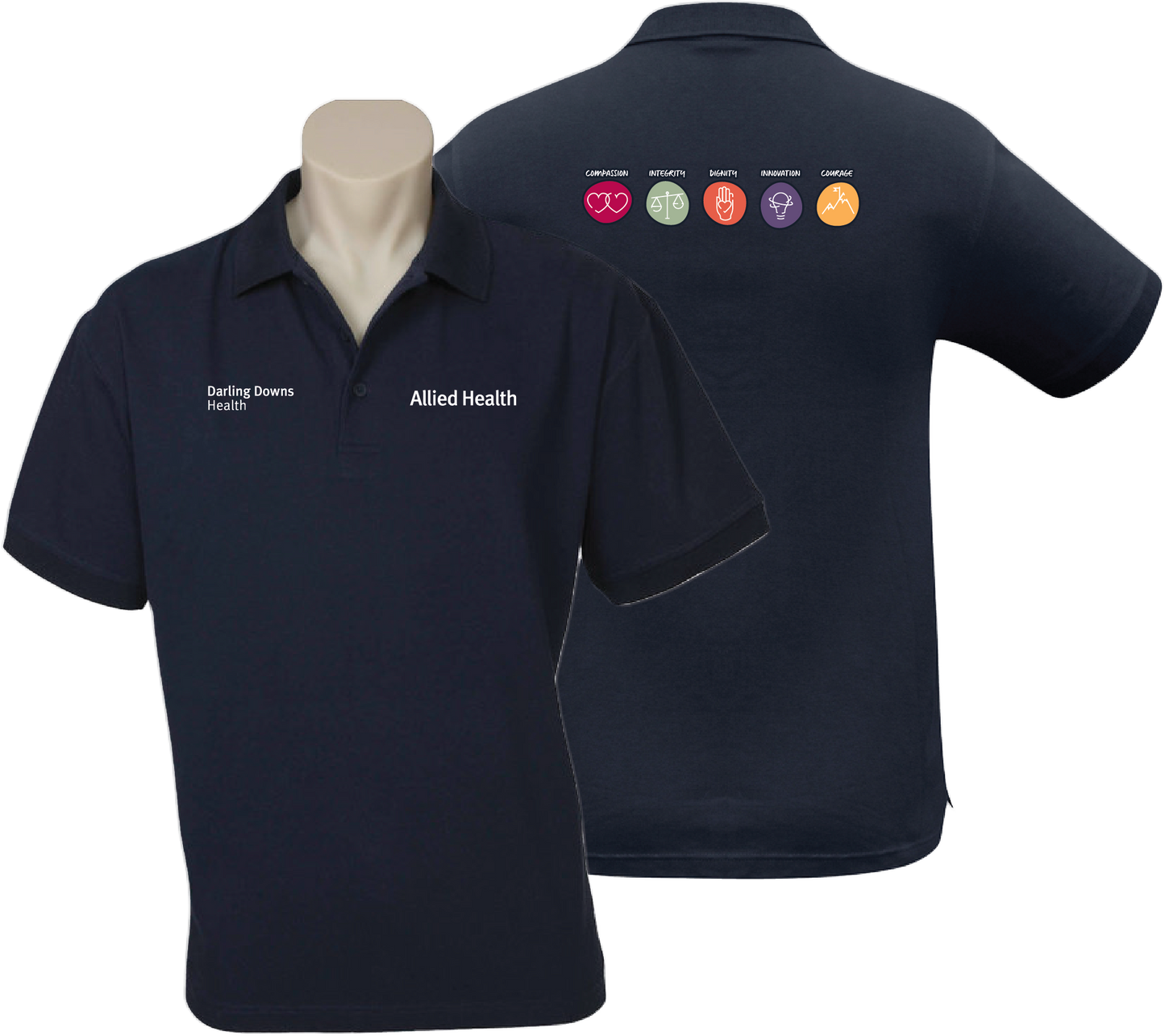 Darling Downs Health - Allied Health Mens Oceana Polo