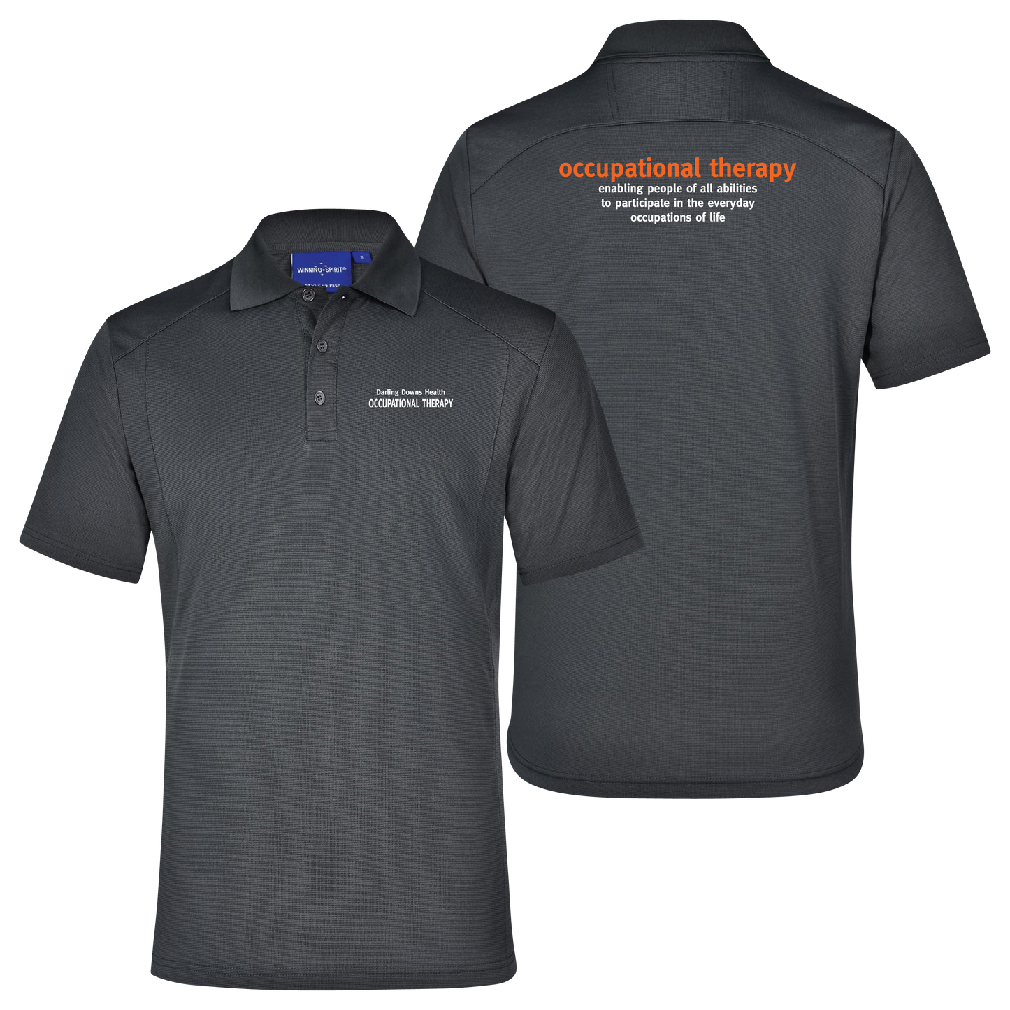 Darling Downs Health Occupational Therapy Mens Lucky Bamboo Polo